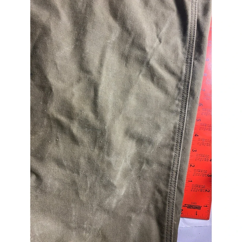 Vintage Olive Green Military Surplus Canvas Duffle Bag Heavy Duty Utility Sack